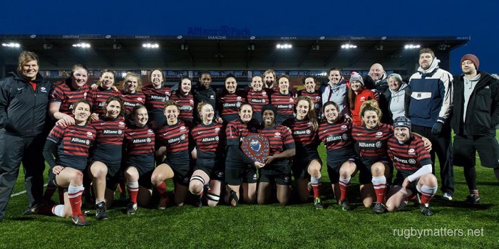 Saracens win English title