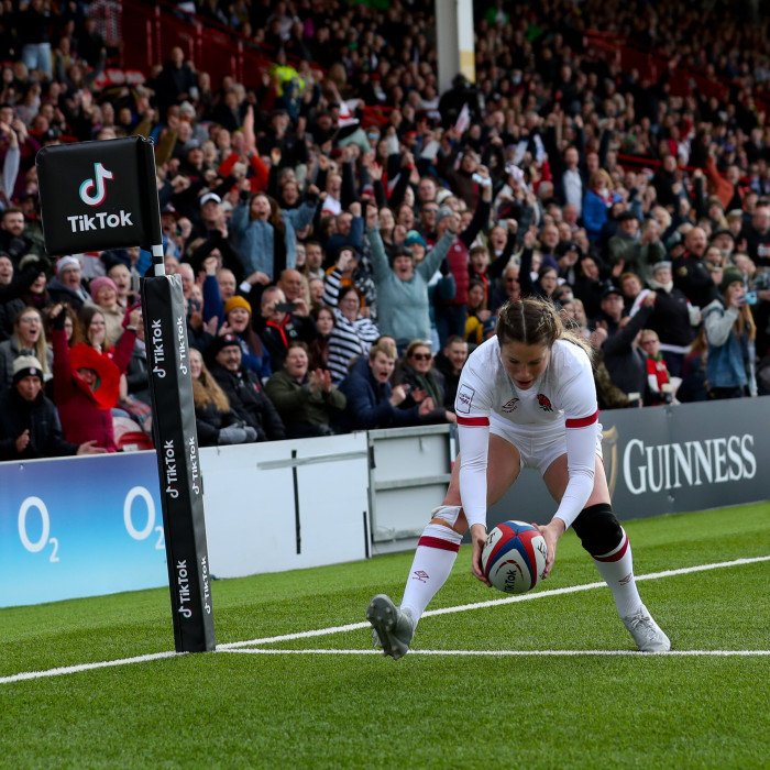 Record crowd sees England beat Wales