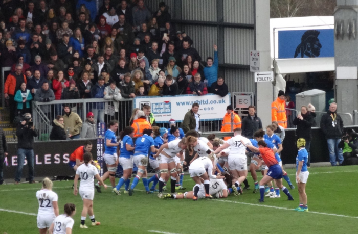 Record Exeter crowd cheers England win