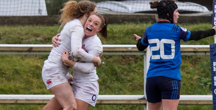 Last minute try rescues England U20